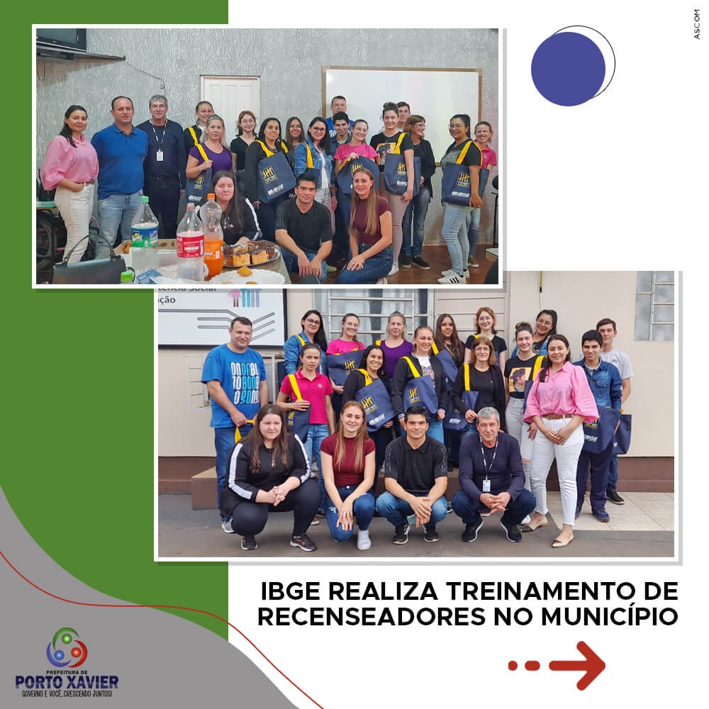 IBGE REALIZA TREINAMENTO DE RECENSEADORES NO MUNICÍPIO